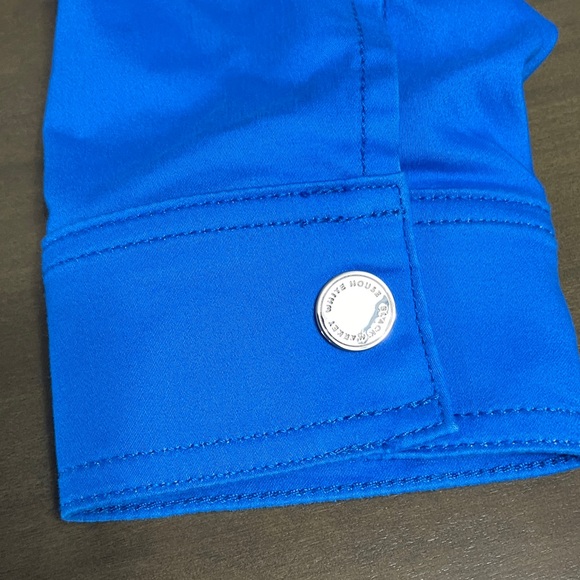 White House Black Market Vibrant Blue Jean Jacket - Picture 10 of 11